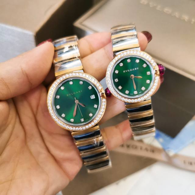 白光 ，金光 钻圈+30 Bv小号28Mm 中号33Mm Bvlgari 宝格丽 Lvcea系列新款女士腕表，这是女神专属的唯美单品，高贵奢华而内敛，百搭神器又