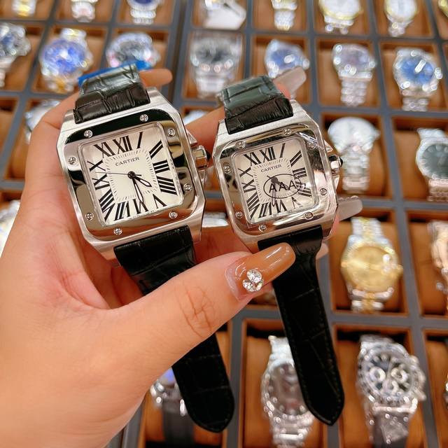 卡地亚cartier、山度士系列批发 Aaa正版品质 纯皮带原装大扣全部现货