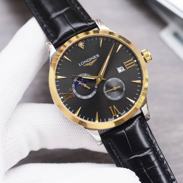 白皮 金 钢带加20 实物拍摄 品牌：浪琴-Longines 类型：男士腕表 表壳：316精钢 做工优质 表带：进口小牛皮 顶级316精钢 两种可选 机芯：高级