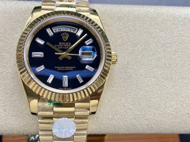 双头粒版本 Sk厂 劳力士rolex 双历 星期日志型系列 40Mm 直径 40Mm 机芯 搭载全自动机械机芯 圈口 劳力士ringcommand三角坑纹 光圈