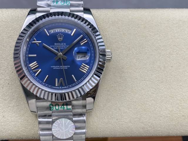 双头粒版本 Sk厂 劳力士rolex 双历 星期日志型系列 40Mm 直径 40Mm 机芯 搭载全自动机械机芯 圈口 劳力士ringcommand三角坑纹 光圈