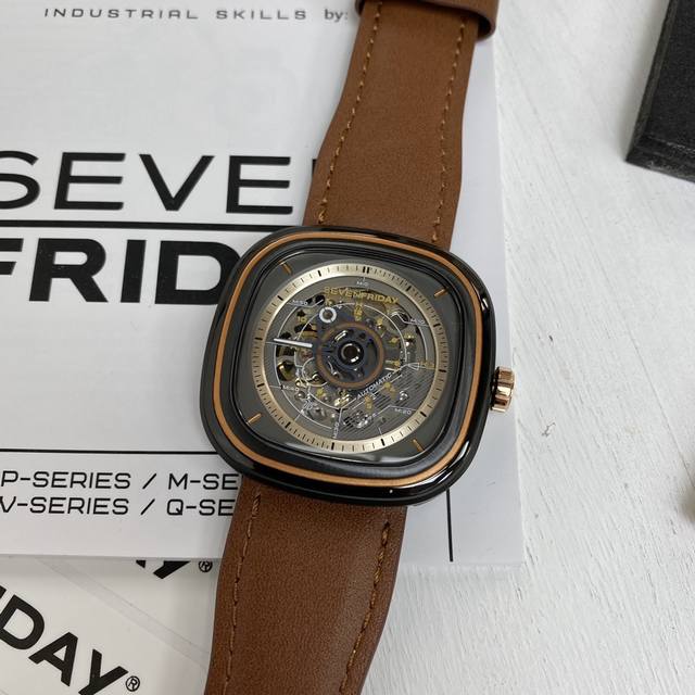 支持香港、美国直邮 独家新款首发 现货sevenfriday 七个星期五手表机械男表t2 02 7周年全新之作新款比旧款更薄大小45.6X4 Mm 更符合国人手