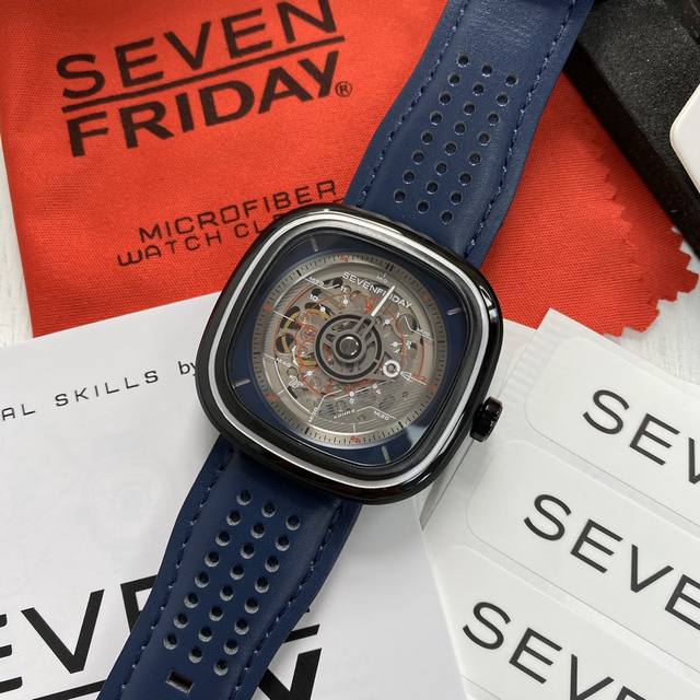 支持香港、美国直邮 独家新款首发 现货sevenfriday 七个星期五手表机械男表t3 01 7周年全新之作新款比旧款更薄大小45.6X4 Mm 更符合国人手