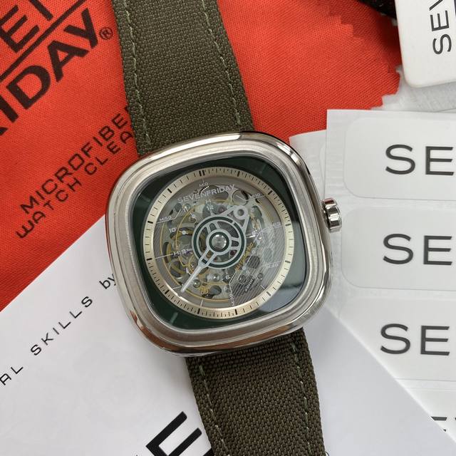 支持香港、美国直邮 独家新款首发 现货sevenfriday 七个星期五手表机械男表t2 01 改革后的新款比旧款更薄大小45.6X4 Mm 更符合国人手型 3