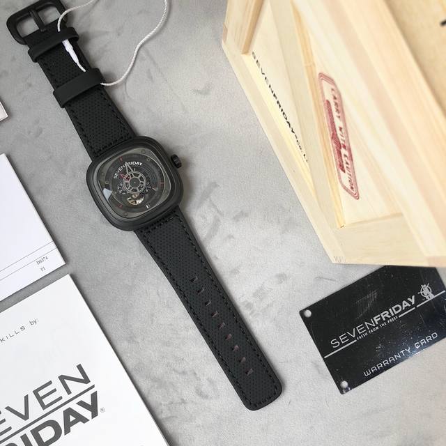 支持香港、美国直邮 原单七个星期五 Sevenfriday自动机械男表sf- D1-Ad282 赠送原长黑色硅胶带一付 支持nfc软件验防伪 支持专柜验货 47