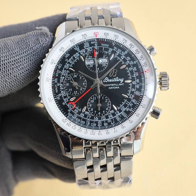 统一 Bls出品，必属精品！ 百年灵 Breitling，蒙柏朗计时系列 A21033012重磅来袭！ 1这款复杂多功能计时腕表，有日历，月份，星期，24小时显