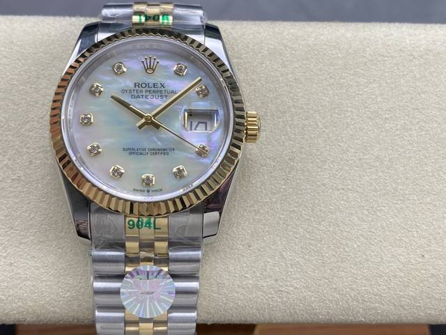 Sk厂 劳力士rolex 单历 日志型系列 36Mm 直径 36Mm 机芯 搭载全自动机械机芯 圈口 劳力士ringcommand三角坑纹 光圈 镜面 防刮蓝宝