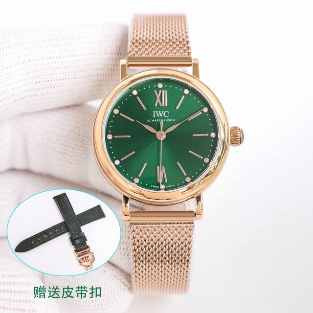 Tw出品 白钢 金钢 Tw.Factory 新品推出 Iwc 万国 柏涛菲诺 自动腕表34Mm系列 R29 1 壳套尺寸34Mm 9.5Mm采用316精钢材质打