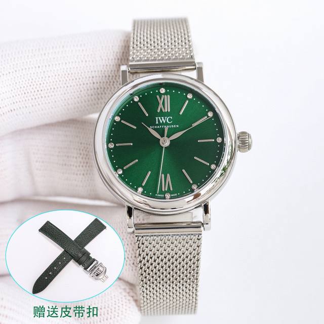 Tw出品 白钢 金钢 Tw.Factory 新品推出 Iwc 万国 柏涛菲诺 自动腕表34Mm系列 R29 1 壳套尺寸34Mm 9.5Mm采用316精钢材质打