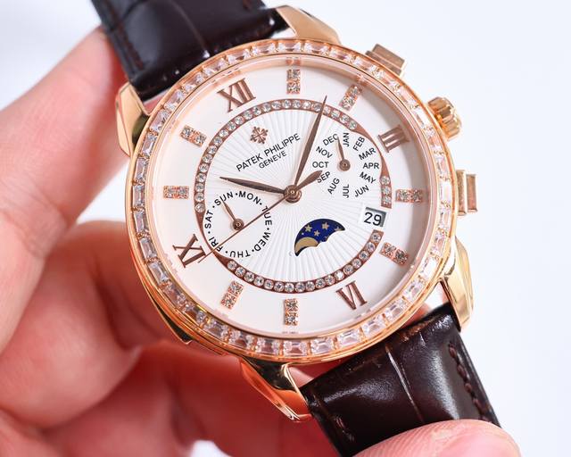 白壳 金壳 2024款 百达翡丽复杂功能计时系列上市 Patek Philippe 贵族的艺术品！搭配进口9100多功能机芯 0返修 功能 24小时,星期，星辰