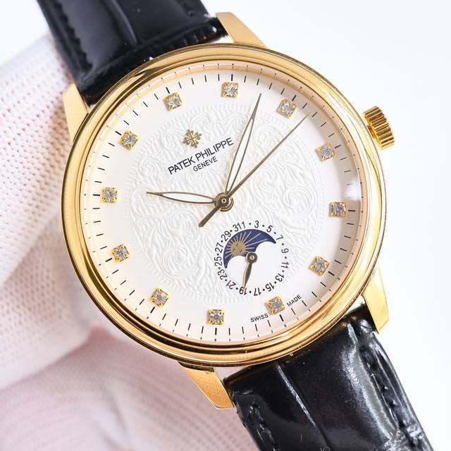 Tw 出品 白壳 金壳 Tw Factory 新品墙裂推荐，Pp 百达翡丽 Lz2 Patek Philippe 最新款 男士腕表！全新复杂日月星辰多功能腕表，