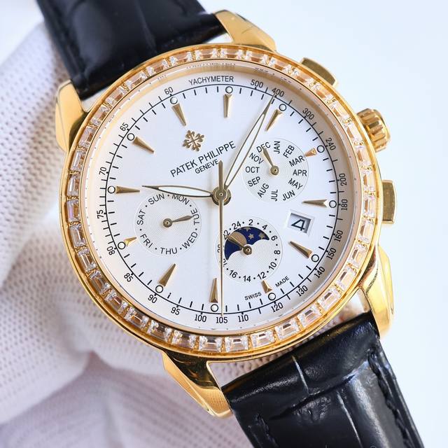 Tw 出品 白壳 金壳 Tw Factory Pp 百达翡丽 Patek Philippe Mr2 复杂功能腕表，典雅高贵，搭配进口9100机芯 零返修 功能