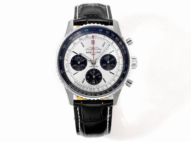 Bls出品：百年灵全新航空计时腕表 Navitimer 问世70周年，百年灵以大胆色彩焕新演绎经典腕表。尺寸43Mm，迭代款无疑是地道的航空计时腕表，带有环形飞