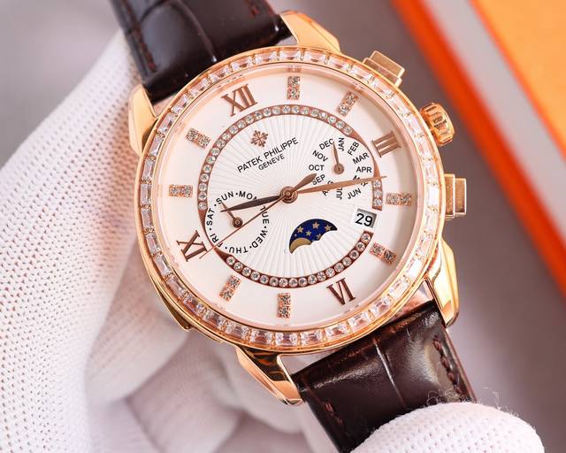 白壳 金壳 2024款 百达翡丽复杂功能计时系列上市 Patek Philippe 贵族的艺术品！搭配进口9100多功能机芯 0返修 功能 24小时,星期，星辰