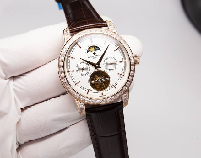 白皮 . 金20. 钢带20. 最新出品 江丹诗顿-Vacheron Constanti。阁工楼匠独一无二版 再火创爆奇迹。经典之作升级版！ ①搭配多功能月相陀