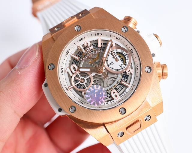 白壳 金壳 圈钻 满钻 Zf 最新款新面出货 宇舶 恒宝 Hublot 英勇无畏，拳拳出击，简称“Hub”“恒宝”，Bigbang大爆炸元素材料计时码表v2版表