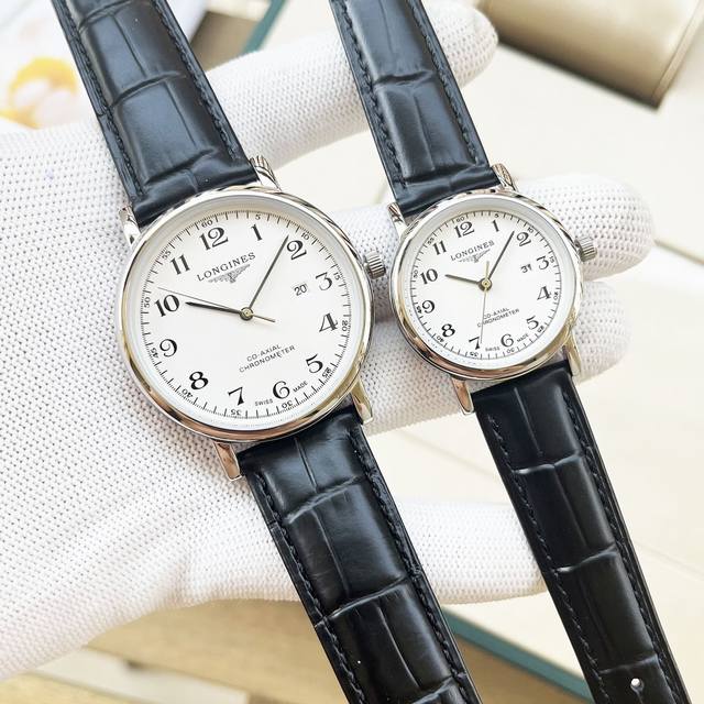 白壳190玫 钢带加20 实物拍摄 品牌： 浪琴-Longines 类型：情侣对表 表壳：316精钢 做工优质 表带：进口小牛皮 316精钢 两种可选 机芯：进