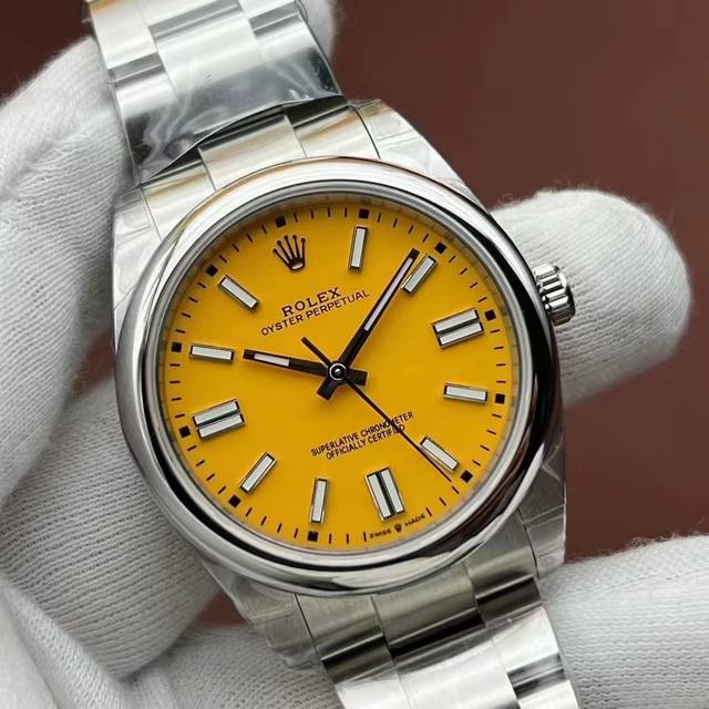 Sj出品 劳力士 Rolex 蚝式恒动41系列 Cv2 ①定制1:1对版3230一体机芯，品质稳定可靠； ②表壳：尺寸厚度与原装一致 ③字面：高光打磨字钉，顶级