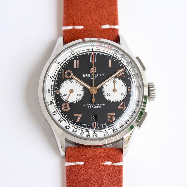 Sj出品 Tw新品 百年灵 璞雅b01计时腕表premier B01 Chronograph 吴彦祖同款 Bn5 材质： 316L精钢 直径： 42毫米 厚度：