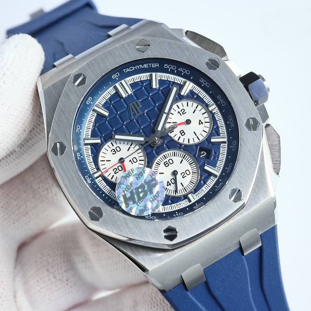 Sj出品 Hbf 最新款爱彼，陶瓷圈口 版本 Ap 爱彼 Audemars Piguet A42 皇家橡树离岸型限量多功能计时机械腕表 尺寸44Mm17Mm 圈