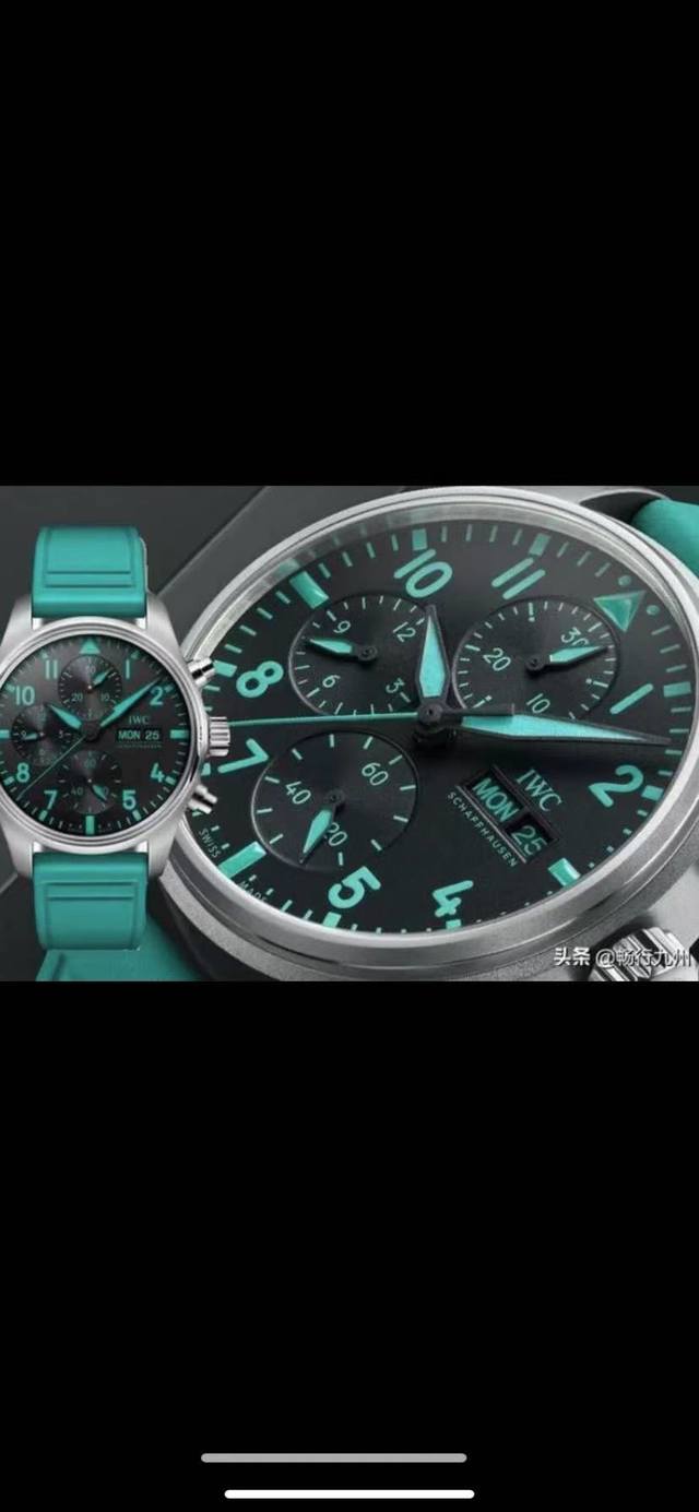 白 -金 新表』Iwc 推出钛壳 Pilot’S Watch Chronograph 41 Edition Mercedes-Amg Petronas Form