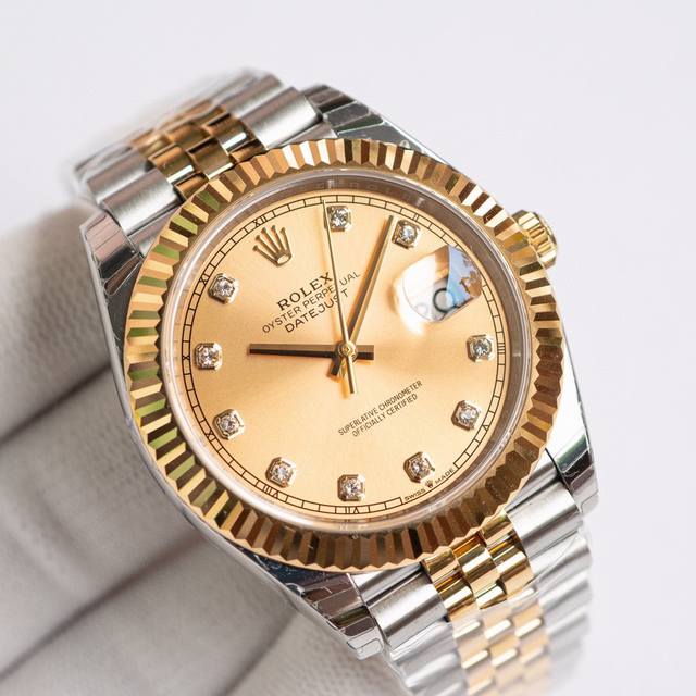 Sj出品 白壳 金壳 Ew厂 41Mm 劳力士 Rolex 原版开模3235自动机械机芯日志型系列126331 Lx8 男士日志型腕表，41毫米直径，11.7毫