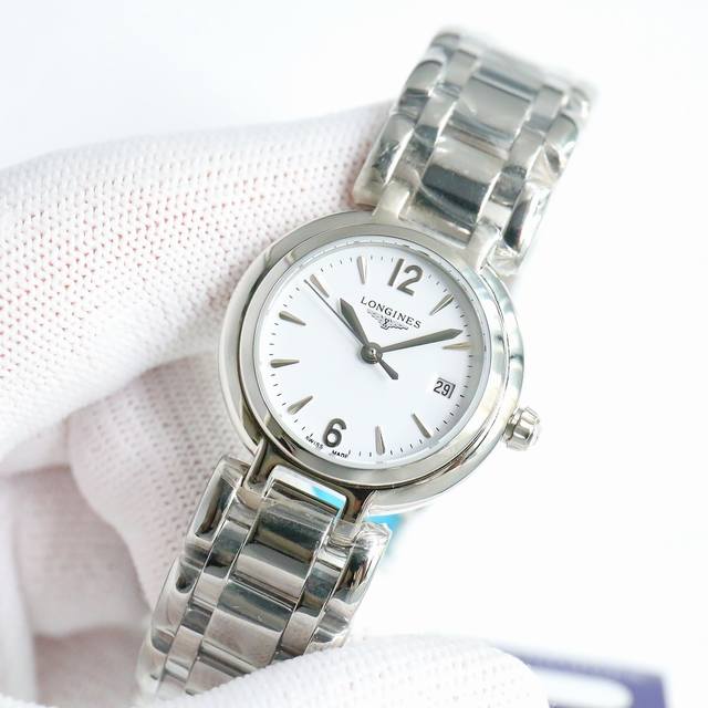 Sj出品 光壳 钻壳 Longines、浪琴 心月系列 Ln2 机械女款 1:1的外观28毫米尺寸.搭配精磨2671全自动机芯.表壳精选精钢材质.表圈独特设计玲