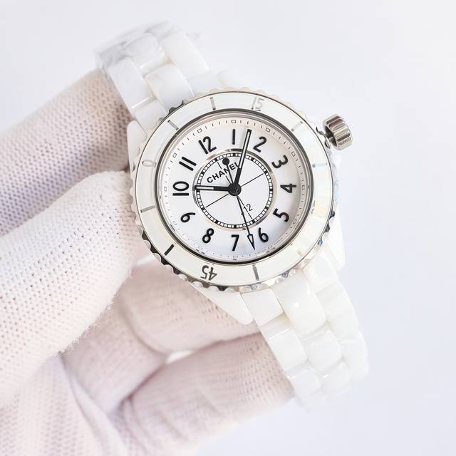 Sj出品 光面 钻面 超级陶瓷新品 Chanel 香奈儿 J12系列33Mm Cm2 腕表！女神福利，匠心之作 年度巨制！ 最新版本细节 1表壳尺寸而原版一致，