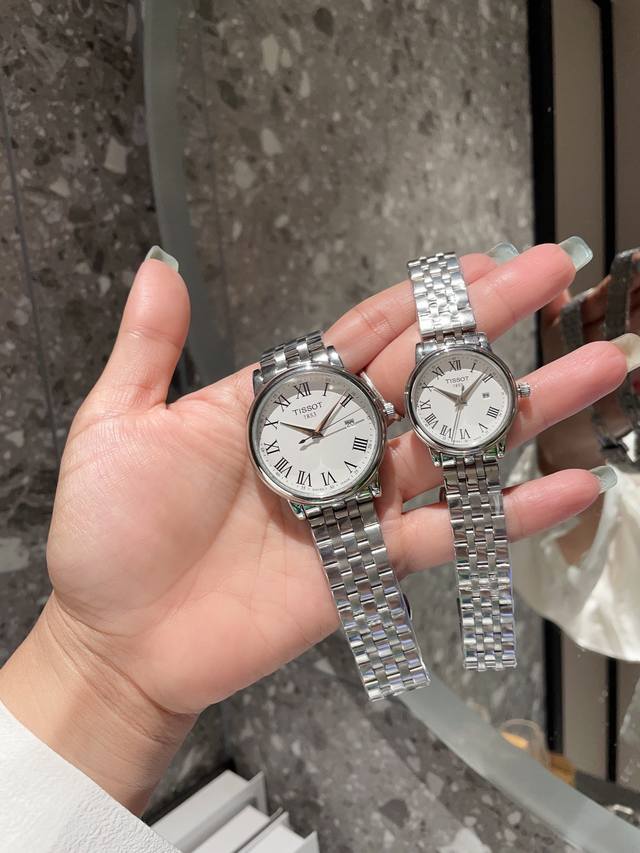 白 金玫+20 钢带10 Tissot-天梭23年新品梦媛系列腕表简约魅力且时尚经典的设计正式场合不失稳重日常休闲、简单大方尺寸女装30Mm♀男装40Mm 采用