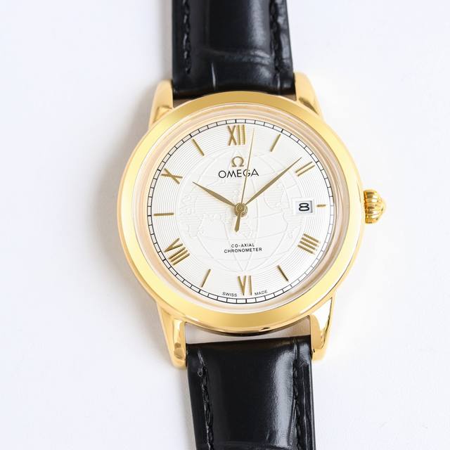 Sj出品 白壳 金壳 欧米茄-Omega Bn5 锅盖玻璃 9015 火热新款式，欧米茄新款3D锅盖，耗时长达12个月打造斯华洛水晶砖石！超薄男士自动机械腕表，