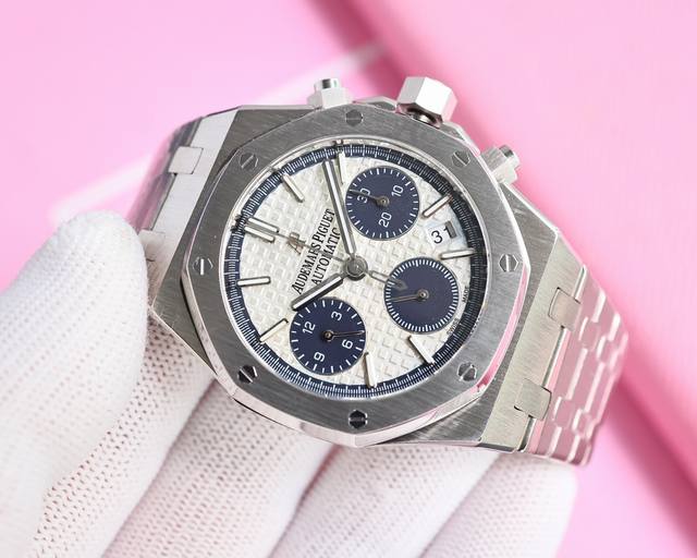 白 金 钻100 热门爱彼audemars Piguet 皇家橡树系列26715Bc.Zz.1356Bc.01。 38Mm尺寸1:1 目前最高机械机芯版本正品是