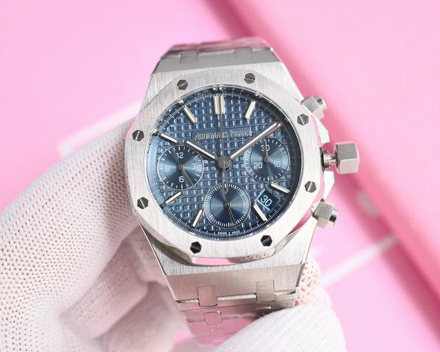 白 金 钻100 热门爱彼audemars Piguet 皇家橡树系列26715Bc.Zz.1356Bc.01。 38Mm尺寸1:1 目前最高机械机芯版本正品是