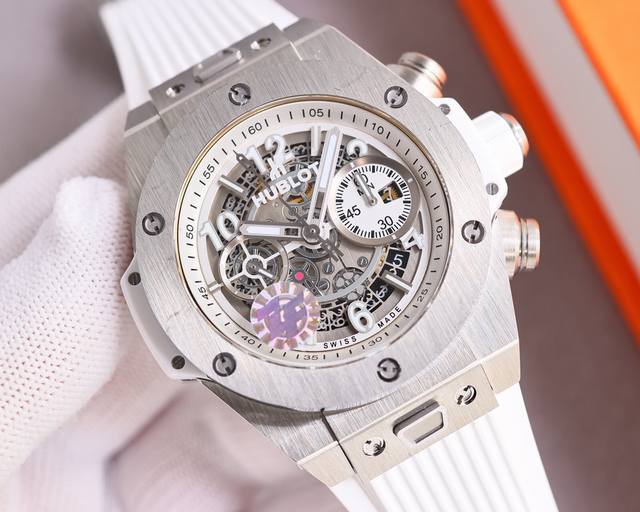 白壳 金壳 圈钻 满钻 Zf 最新款新面出货 宇舶 恒宝 Hublot 英勇无畏，拳拳出击，简称“Hub”“恒宝”，Bigbang大爆炸元素材料计时码表v2版表