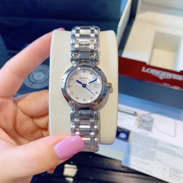 浪琴 Longines 林志玲代言 浪琴心月系列 原装进口石英机芯 尺寸26.5Mm，走时精准耐久 双卜蓝宝石水晶玻璃 316L精钢表壳 顶尖工艺打造 1:1还