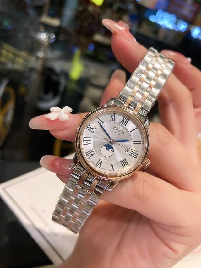 白 .金 钢带10 天梭tissot 全新卡森臻我系列情侣对表隆重登场 臻我 寓意每时每刻做真实的自己。每一种身份，皆是兴之所至。每一年真我，都独具魅力。佩戴卡