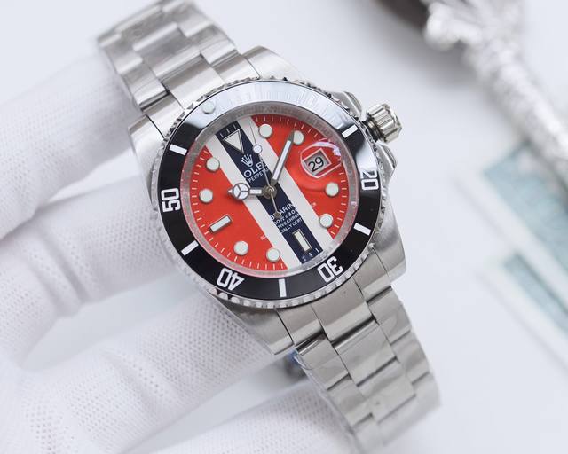 尊享价： 品牌：劳力士-Rolex 类型：男士腕表 壳套：顶级版316精钢l 表带：进口小牛皮表带 316L精钢表带 机芯：日本西铁城8215机械机芯 镜面：矿