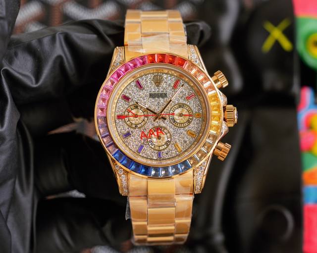 白壳 玫金 劳力士rolex 迪通拿系列 自动机械 精钢表壳 尺寸43Mm 镀膜玻璃 精钢表带 原装扣 爱不释手的劳力士迪通拿 品不完的一劳永逸