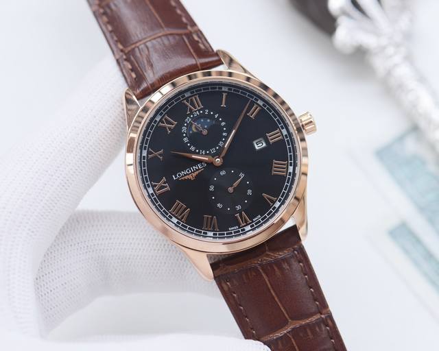 白壳 金壳 钢带20 品牌：浪琴-Longines 类型：男士腕表 壳套：顶级版316精钢l 表带：进口小牛皮表带 机芯：全自动机械机芯 镜面：矿物质防刮镜面玻