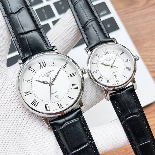 白皮 玫 钢带加20陶瓷带再加20 实物拍摄 品牌： 浪琴-Longines 类型：情侣对表 表壳：316精钢 做工优质 表带：进口小牛皮 316精钢 两种可选