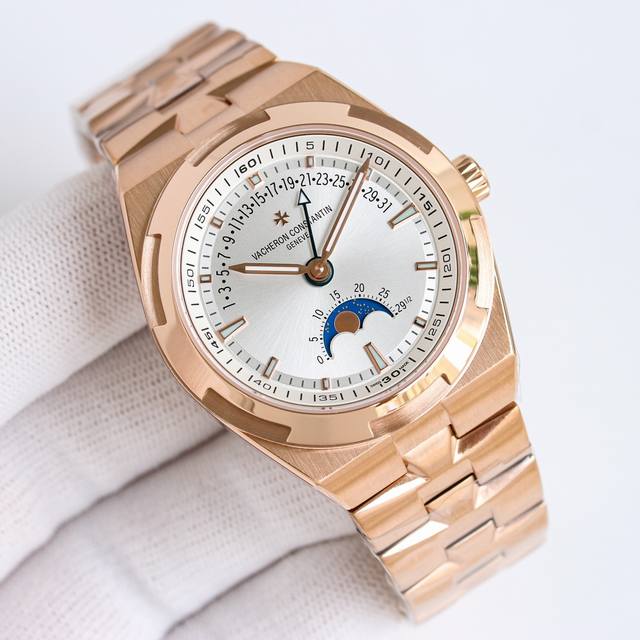 白 金 到货！新品 江诗丹顿 Vc Vacheron Constantin 经典之美品鉴江诗丹顿 纵横四海系列 众横四海系列 逆跳日历款腕表 型号 V 210A