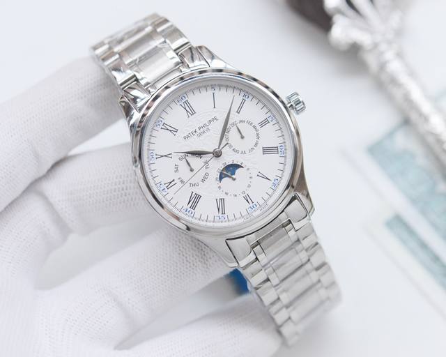 白壳 金壳 钢带20 品牌：浪琴-Longines 类型：男士腕表 壳套：顶级版316精钢l 表带：进口小牛皮表带 316L精钢表带 机芯：全自动机械机芯 镜面