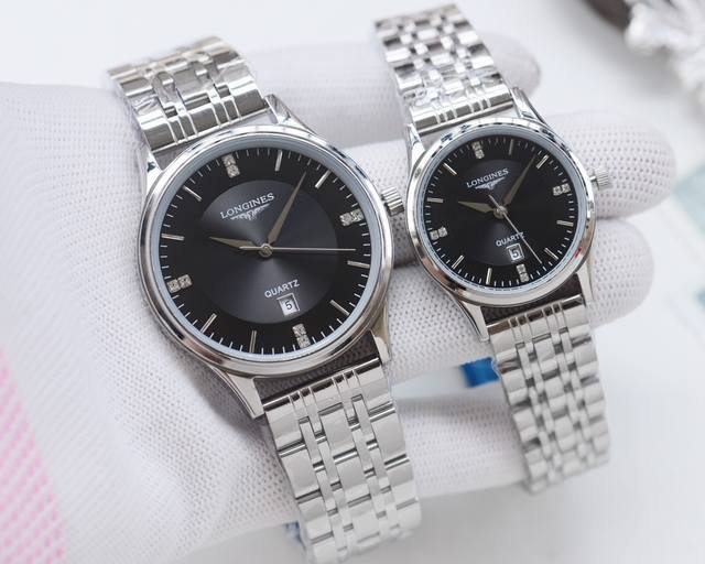 白壳 ，金壳 ，钢带20 品牌：浪琴-Longines 类型：情侣腕表 壳套：顶级版316精钢l 表带：进口小牛皮表带 316L精钢表带 机芯：进口石英机芯 镜