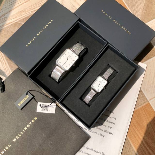 Dw新款对表！范冰冰代言新品上市！纯原品质daniel Wellington，风靡全球的小方形表盘，打破圆有，复古重塑，经典混搭现代设计，气质自成一派，耀目光泽