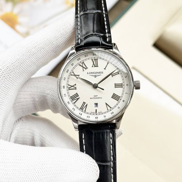 白 金 钢带+20，浪琴-Longines 精品男士腕表尊贵大气，绅士风范，卓越品质，热卖全城。采用全自动机械机芯，顶级316精钢表壳，矿物质超强镜面，尺寸42