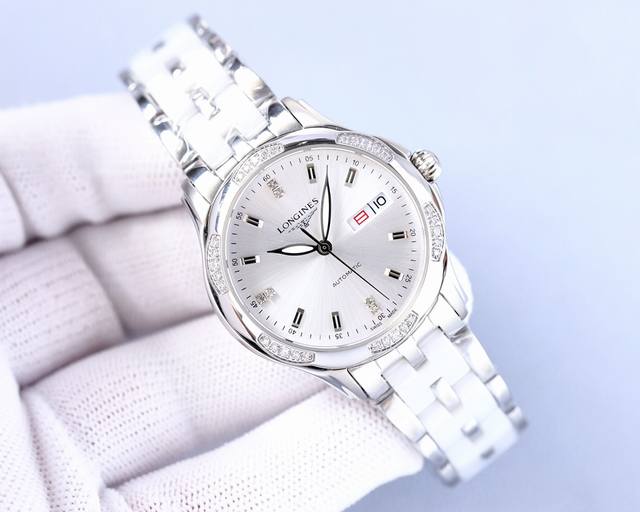 浪琴-Longines 精品女表尊贵大气，女神必备，卓越品质，热卖全城。采用进口西铁城机械机芯，顶级316精钢表壳表带，蓝宝石超强镜面，顶级出品 精品不断