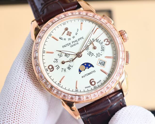 金 。高端系列 大厂品质 新款 百达翡丽复杂功能计时系列上市 Patek Philippe 贵族的艺术品！ 升级版改进：壳身比旧版本更薄、玻璃升级耐磨抗摔、比旧