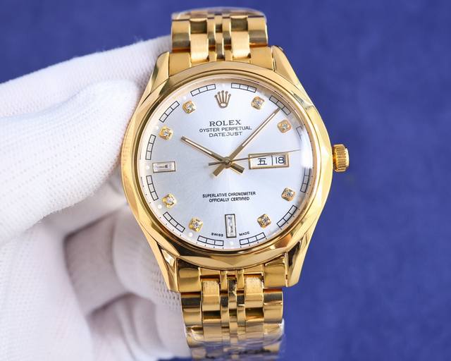 劳力士-ROLEX ！ 金白同价！精品男士腕表事事事大双历设计。绅士风范，卓越品质，热卖全城。采用进口西铁城机芯，顶级316精钢表壳，矿物质超强镜面，尺寸42m