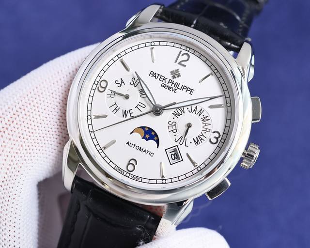 FFF金 钻50百达翡丽Patek Philippe惊艳登场，42毫米的表径适配大众男性手寸，非常商务可亦休闲。整表表壳手工雕刻花纹，视觉冲击力强，令人过目不忘