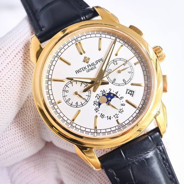 SJ出品 白壳 金壳 钻50 百达翡丽 Patek Philippe R73 PP 复杂功能系列-纯手工-雕花腕表-惊艳登场，42毫米的表径适配大众男性手寸，非