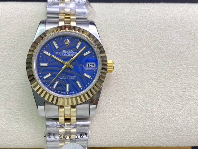 SK Factory 女款 劳力士Rolex 单历 日志型31mm 直径 31mm 机芯 搭载全自动机械机芯 圈口 劳力士RingCommand三角坑纹 光圈